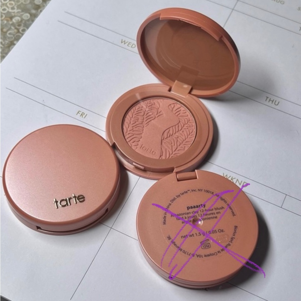 Two Tarte Amazonian Clay 12-Hour Blush Paaarty